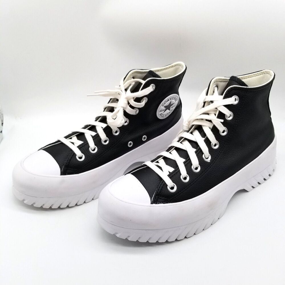 Converse Chuck Taylor  Women Sneaker Size 10.5 CTAS Lugged Leather 567164C Black